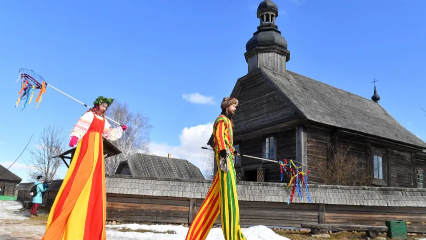 Як пад Мінскам адсвяткавалі Масленіцу