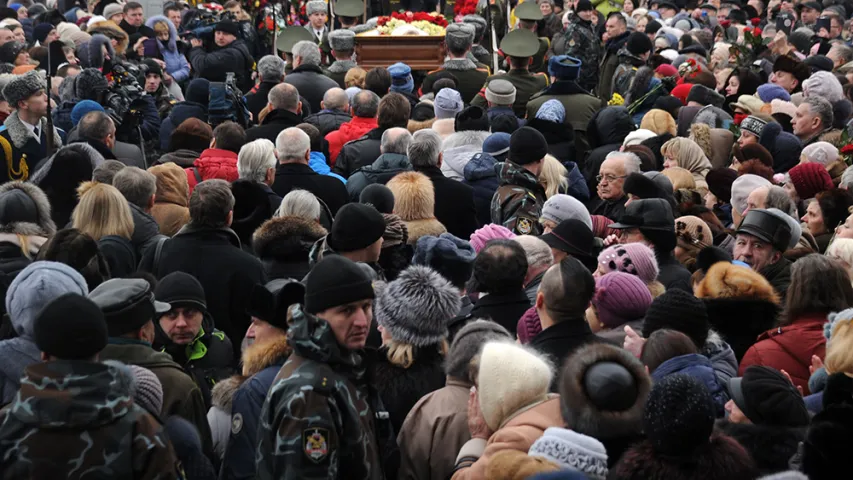 Як у Мінску развітваліся з Аляксандрам Ціхановічам. Фотарэпартаж