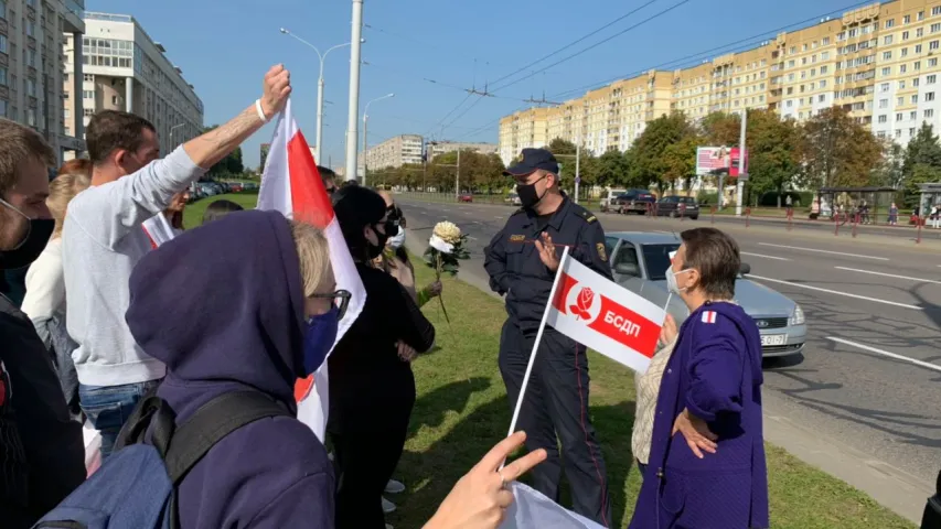 У сталіцы праходзяць стыхійныя акцыі пратэсту