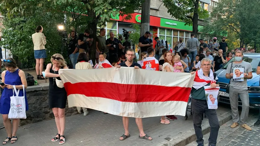 У Кіеве прайшла акцыя памяці беларуса Віталя Шышова