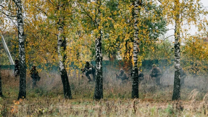 У Бабруйску спецназ вызваляў "захоплены" праціўнікам аэрадром