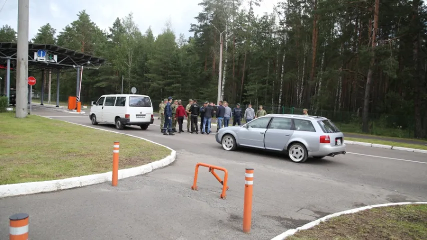 На мяжы Беларусі і Літвы АМАП адпрацоўваў разгон "акцыі пратэсту"