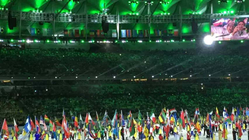 Беларусы на цырымоніі закрыцця Алімпіяды ў Рыа прайшлі пад залевай (фота)