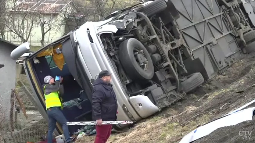 У Польшчы перакуліўся аўтобус з беларускімі турыстамі (фота)