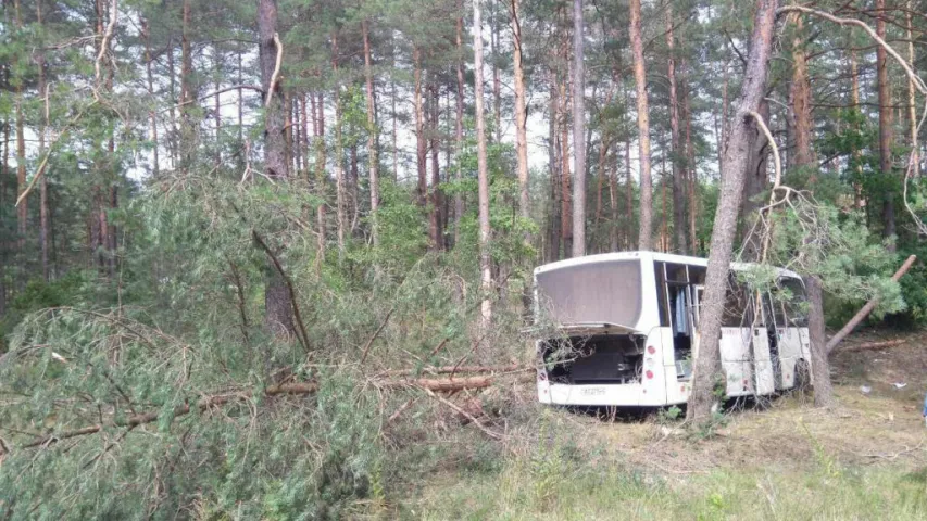 ДТП под Воложином: водитель рейсового автобуса умер за рулём, трое пострадавших