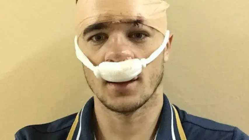 Хуткая дапамога забрала футбаліста "Нёмана" проста з поля (відэа)