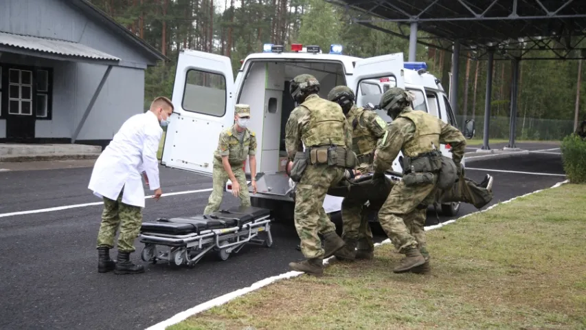 На мяжы Беларусі і Літвы АМАП адпрацоўваў разгон "акцыі пратэсту"