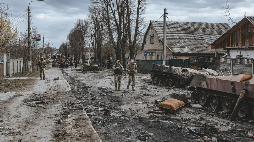 Як выглядае Буча пасля вызвалення (шакуючыя фота)