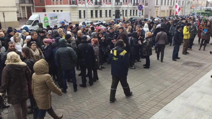 У Мінску ІП масава прыйшлі ў міністэрства па падатках і зборах