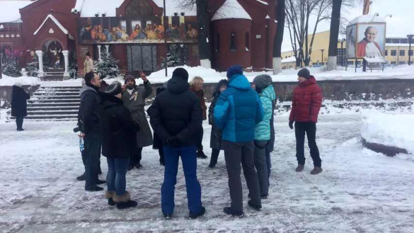 У цэнтры Мінска прайшла несанкцыянаваная акцыя "Я — ІП"