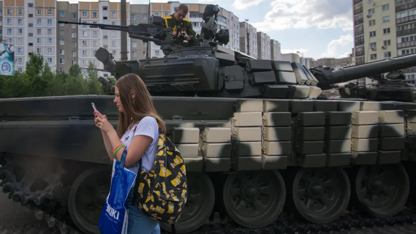 У Мінску адбылася рэпетыцыя вайсковага параду (фота)