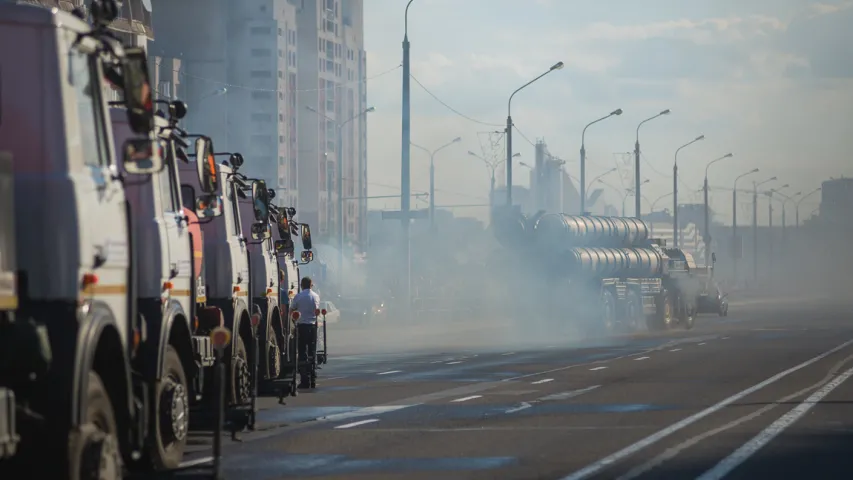 У Мінску адбылася рэпетыцыя вайсковага параду (фота)