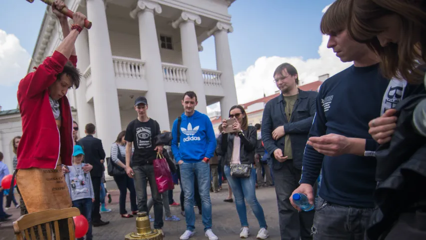 Фотарэпартаж з Мінскага форума вулічных тэатраў