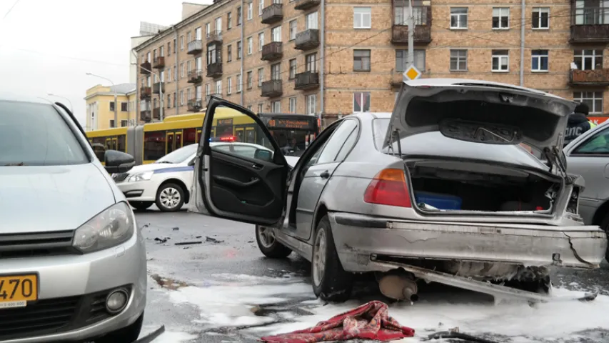 Падрабязнасці жорсткай аварыі на вуліцы Маскоўскай у Мінску