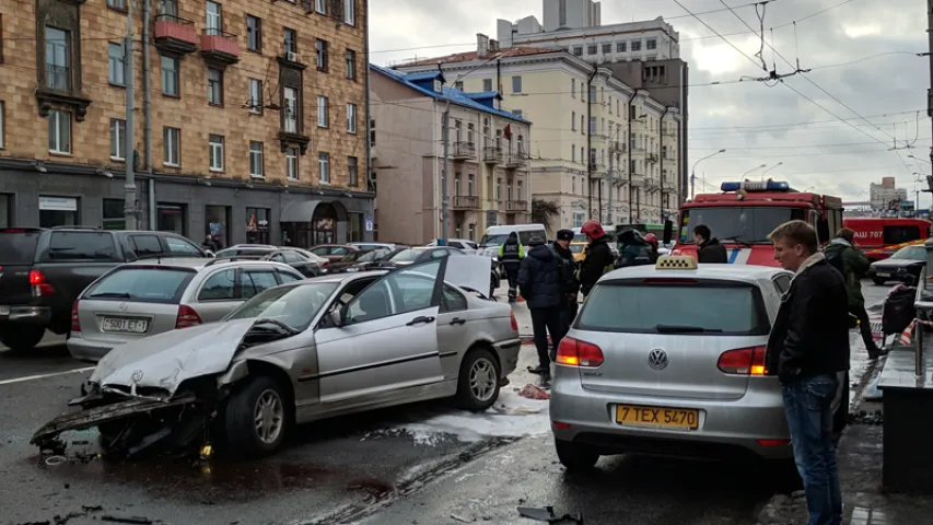 Пасля жорсткай аварыі на Маскоўскай у Мінску распачалі крымінальную справу