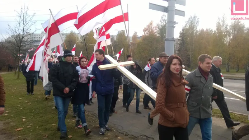 У Мінску прайшло шэсце і акцыя, прысвечаныя Дзядам. Фотарэпартаж