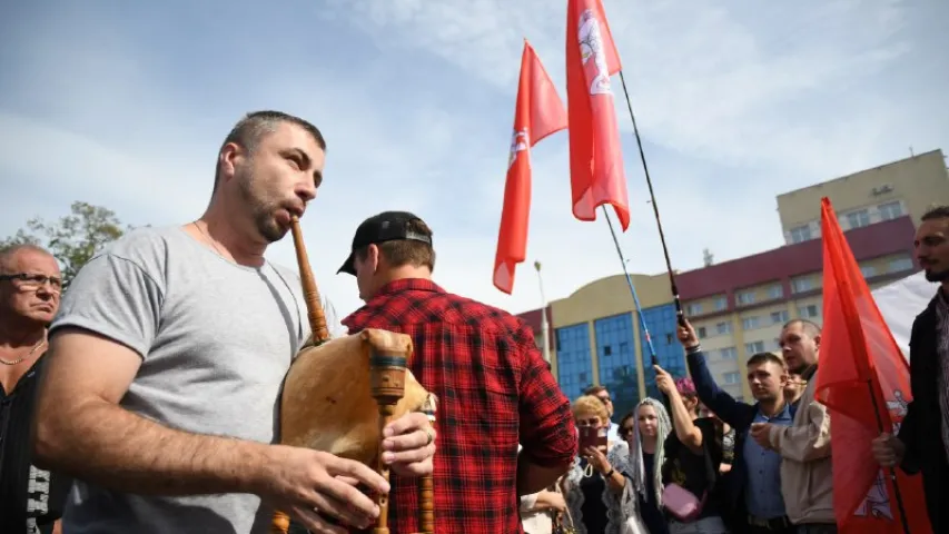 У Лідзе ўрачыста адкрылі помнік Гедыміну