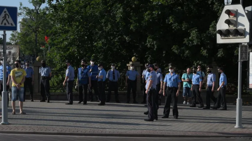 На "ланцугу салідарнасці" ў Гродне адбыліся затрыманні