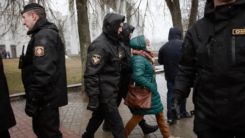 Затрыманні ў Мінску на Дзень Волі. Фотарэпартаж