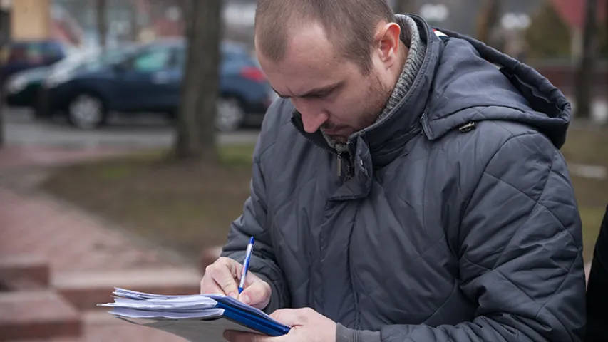 Гродзенскія таксісты пратэстуюць супраць тэрміналаў для банкаўскіх картак