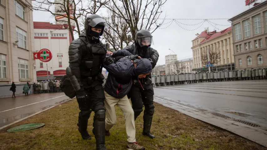 Затрыманні ў Мінску на Дзень Волі. Фотарэпартаж