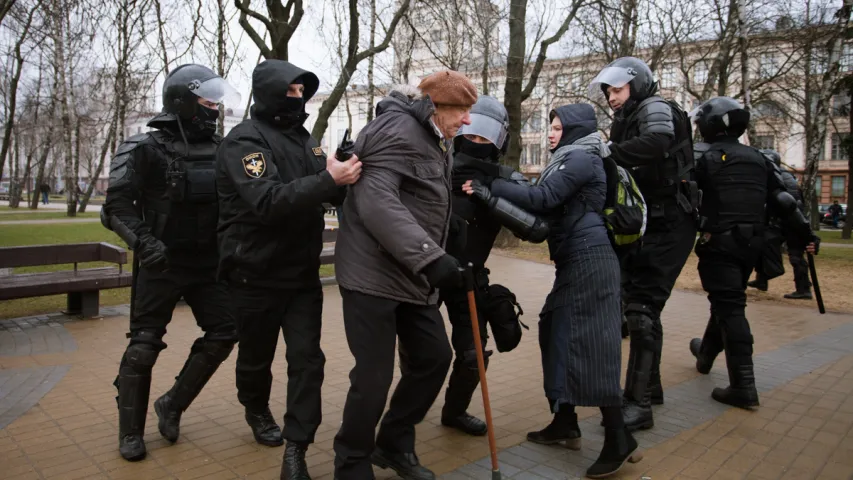 Затрыманні ў Мінску на Дзень Волі. Фотарэпартаж