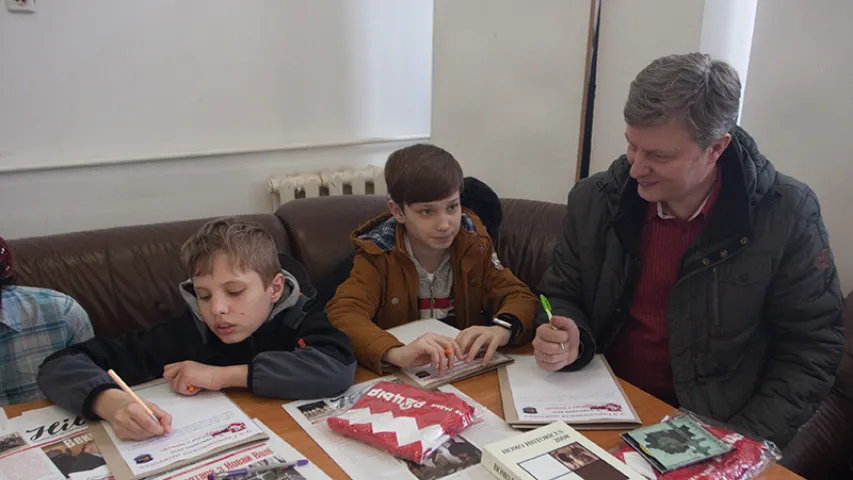 У Гродне прайшла беларуская дыктоўка памяці Ніла Гілевіча (фота)