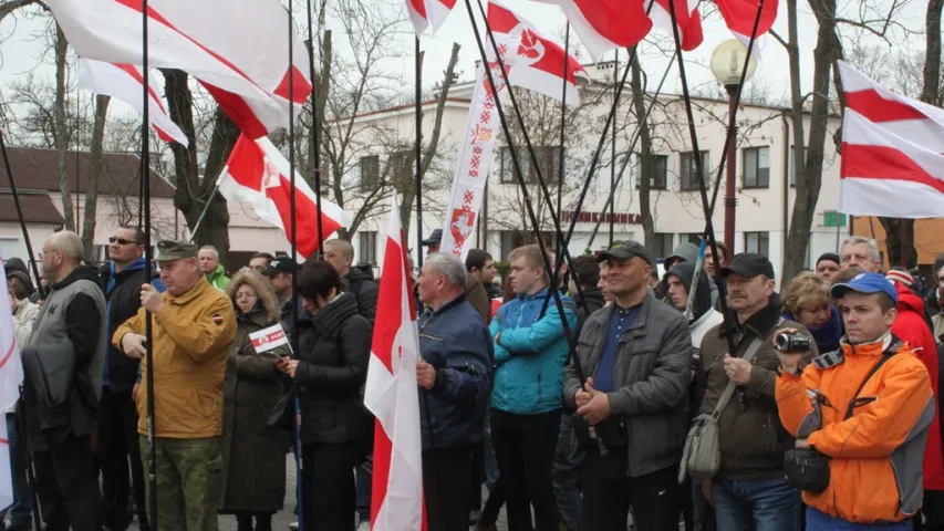 Мітынг да Дня Волі ў Брэсце (фота)