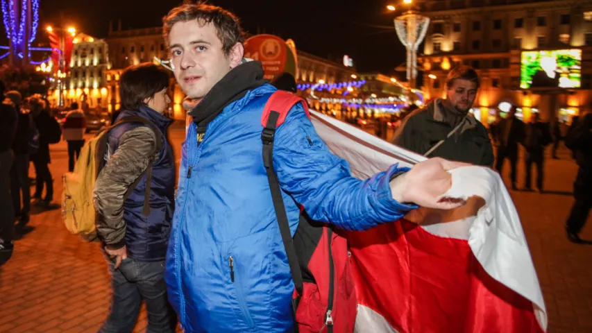 Фотарэпартаж са стыхійнай акцыі пратэсту ў Мінску