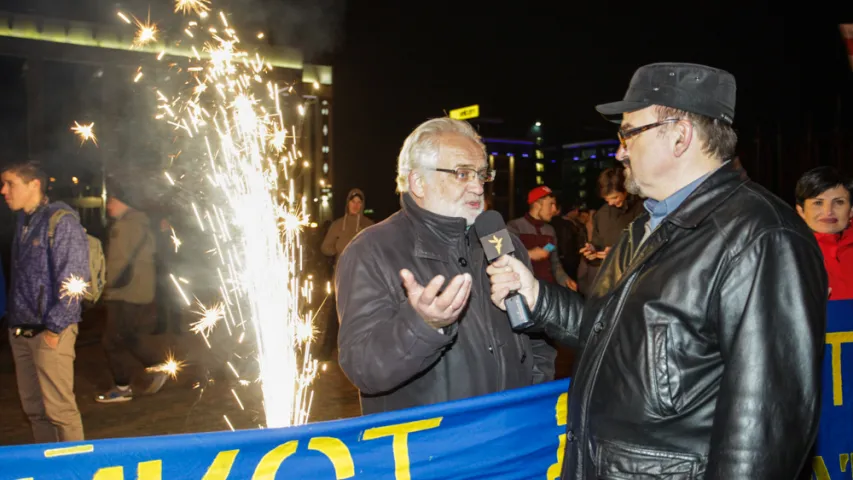 Фотарэпартаж са стыхійнай акцыі пратэсту ў Мінску