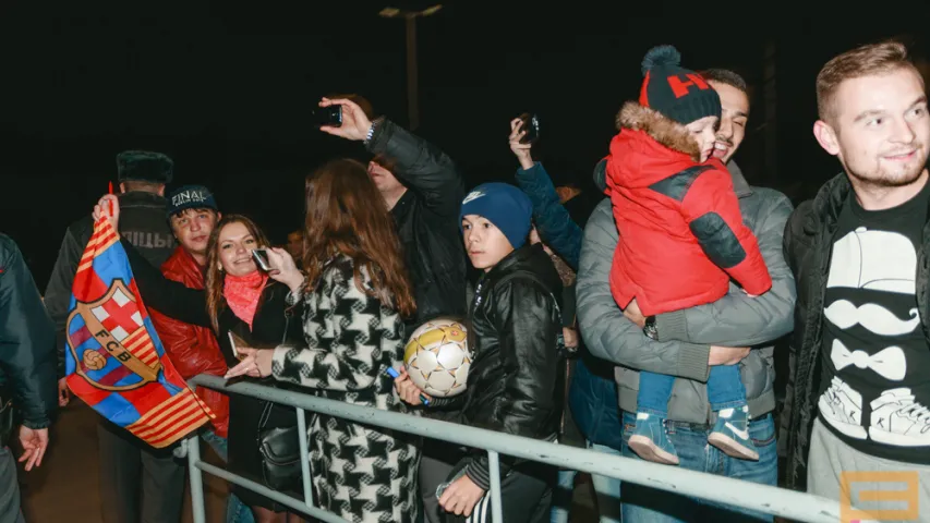 "Барселона" ў Мінску засялілася ў гатэль "Рэнесанс" (фота)