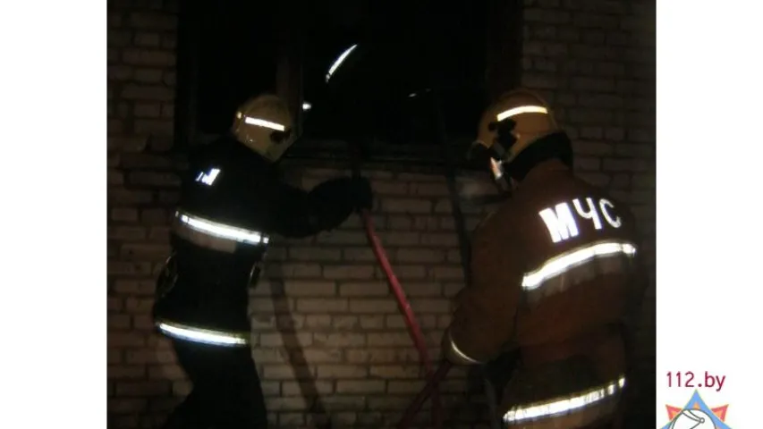 З'явіліся здымкі з пажару ў бібліятэчным архіве ў Полацку