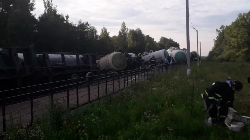 На чыгунцы пад Віцебскам ліквідавалі ўцечку прапану (відэа)