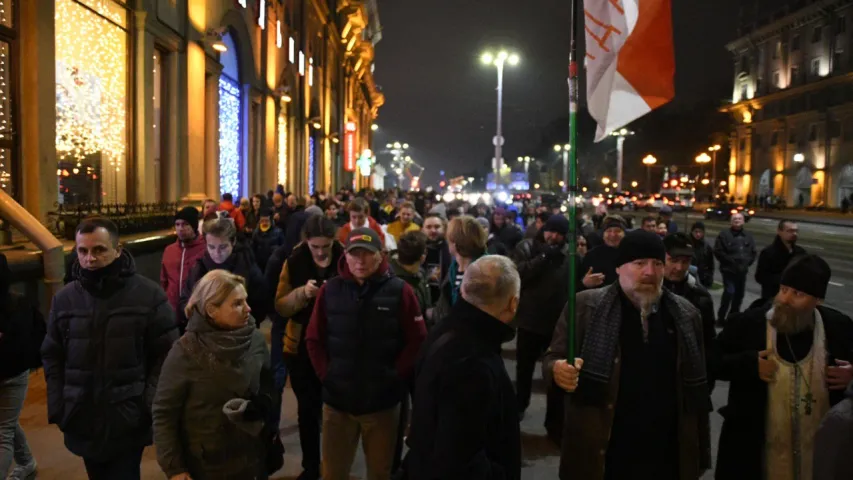 У цэнтры Мінска прайшла акцыя "свабодных людзей"