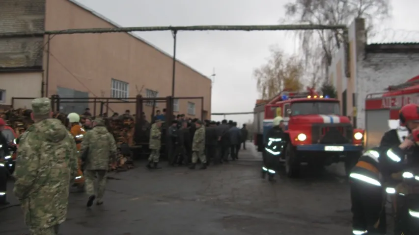 У ваўкавыскай калоніі адбыўся пажар