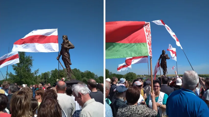 Першы ў Беларусі помнік Тадэвушу Касцюшку ўрачыста адкрыты (фота)