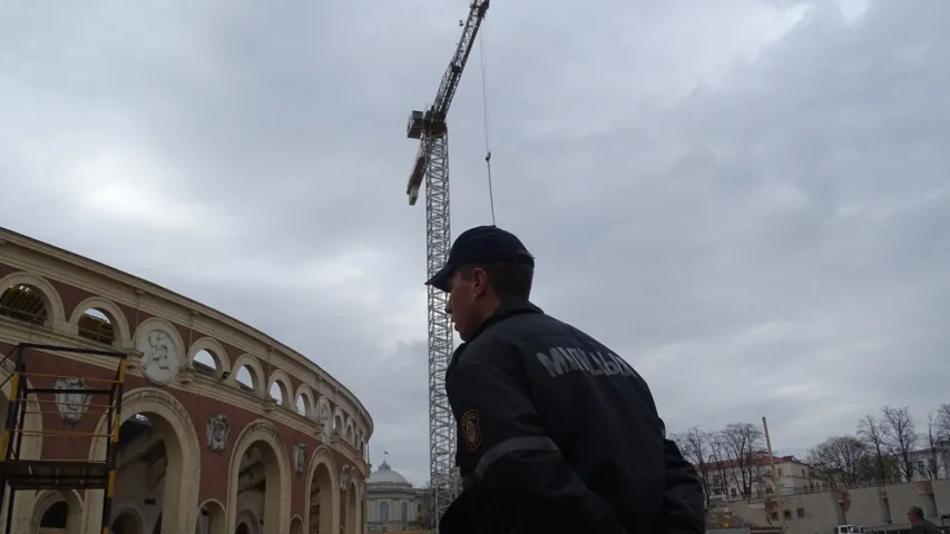 Сілавікам перадалі патрабаванні мужчыны са стадыёна "Дынама" (фота)