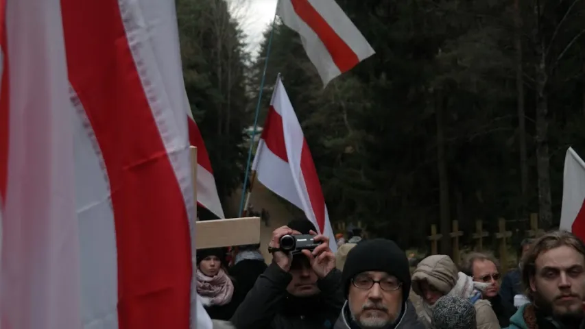  Акцыю апазіцыі на Дзяды завяршыў мітынг у Курапатах