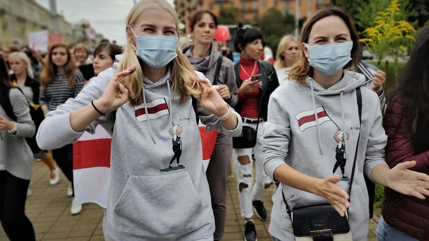 В Минске прошёл женский марш солидарности