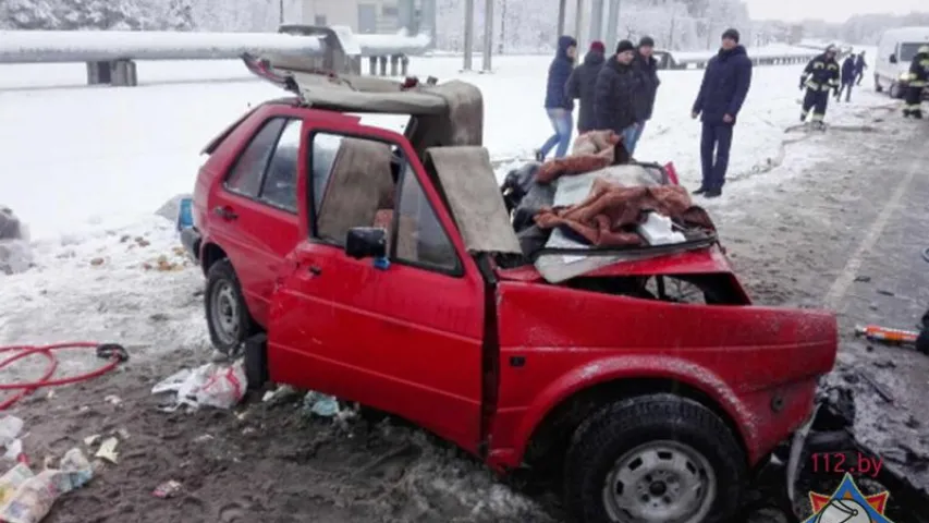 У страшным ДТЗ у Мазырскім раёне загінуў чалавек, яшчэ двое шпіталізаваныя