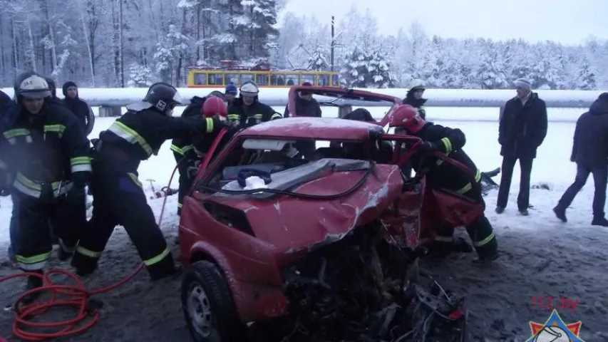 У страшным ДТЗ у Мазырскім раёне загінуў чалавек, яшчэ двое шпіталізаваныя