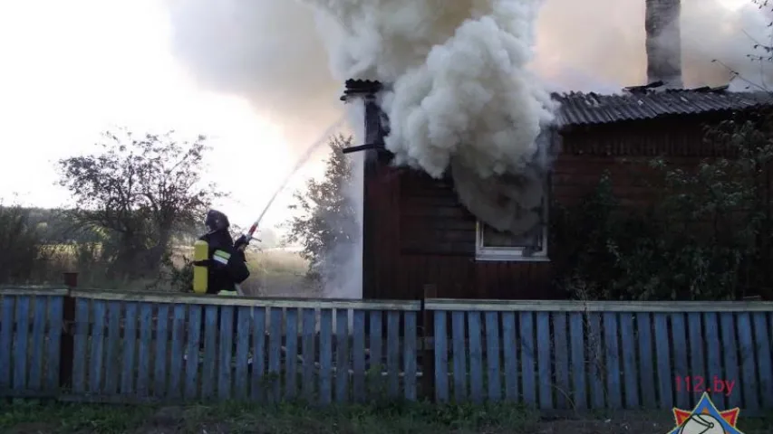 У Мазырскім раёне на пажары ў доме загінуў мужчына