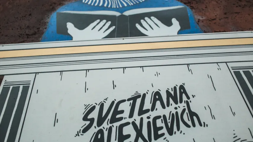 У Мінску з'явіўся стрыт-арт, прысвечаны Святлане Алексіевіч. Як вам?