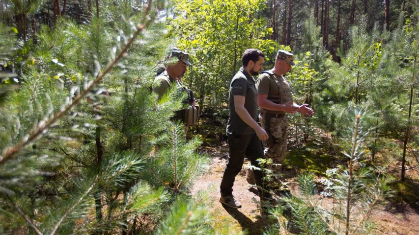 З'явіліся фота ўмацавання ўкраінска-беларускай мяжы ў Валынскай вобласці