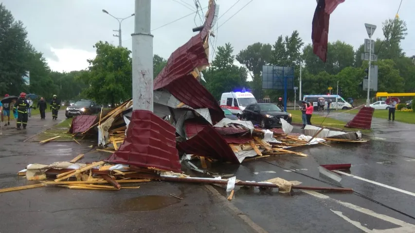 Стыхія 29 траўня паваліла шэсць дрэваў у Мінску і пяць на Віцебшчыне