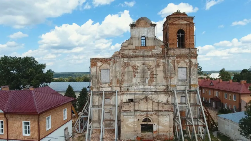 У Мсціславе зноў абрынуўся езуіцкі касцёл, які абяцалі закансерваваць