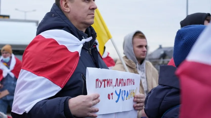 У Польшчы і Літве каля мяжы з Беларуссю прайшлі антываенныя пікеты