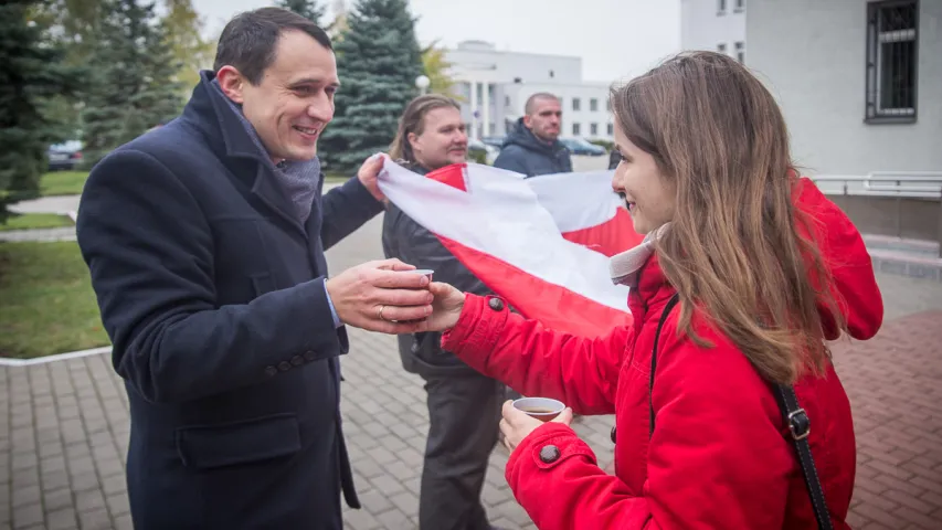 Як праходзіў пікет у падтрымку Эдуарда Пальчыса (фотарэпартаж)