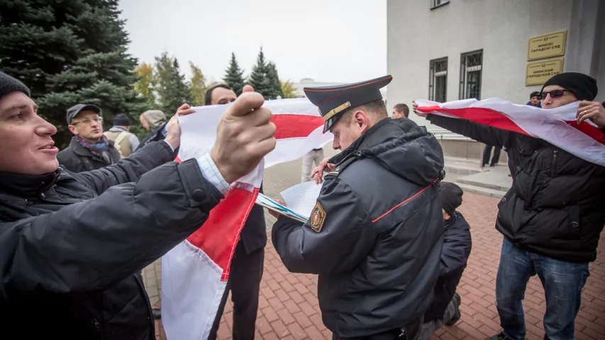 Як праходзіў пікет у падтрымку Эдуарда Пальчыса (фотарэпартаж)