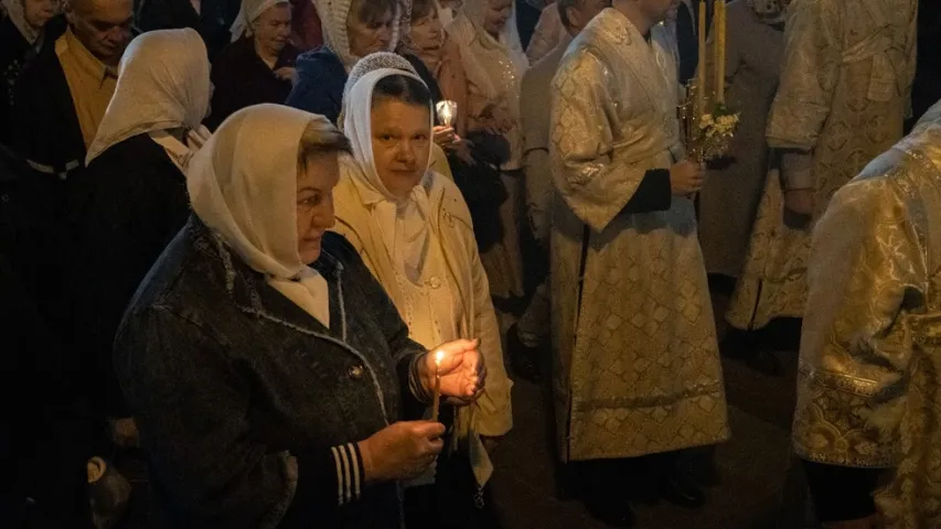 Велікодная ўсяночная ў Свята-Духавым саборы ў Мінску 